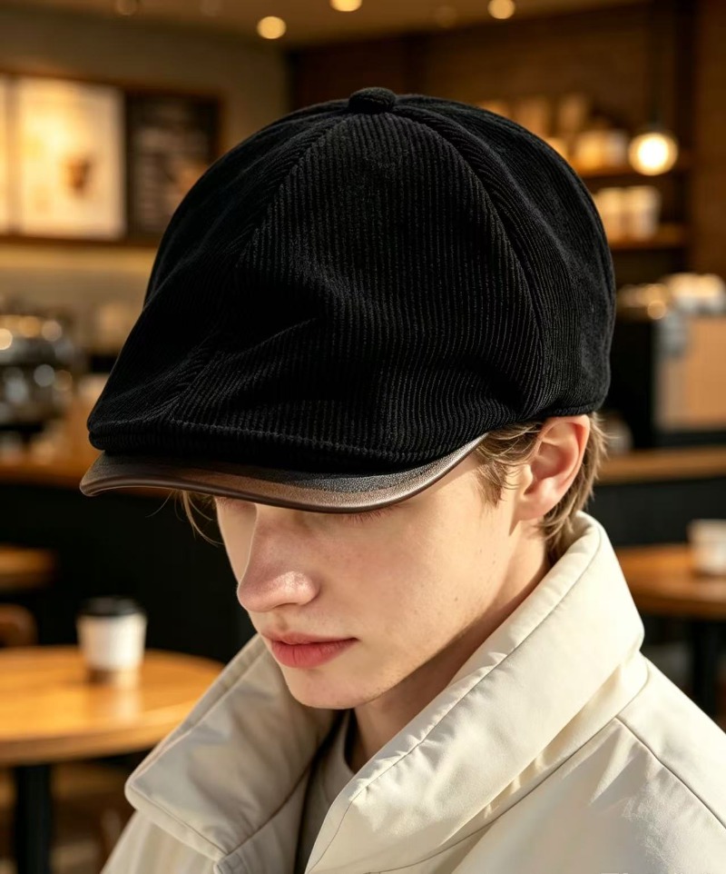 Newsboy Cap Ivy - Mens Vintage Corduroy Newsboy Cap Classic