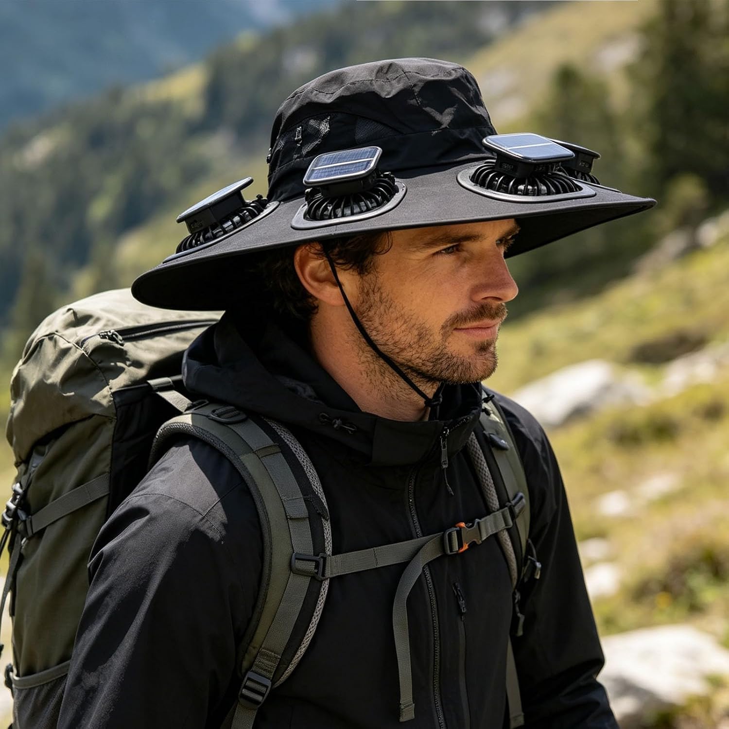 Hot 6 Fans Solar Fan Hat Breat - Visor Sun Hat recension och pris
